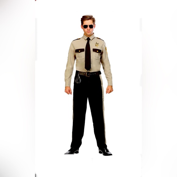 Sheriff Costume Men’s Size L in package + extras - Picture 1 of 5